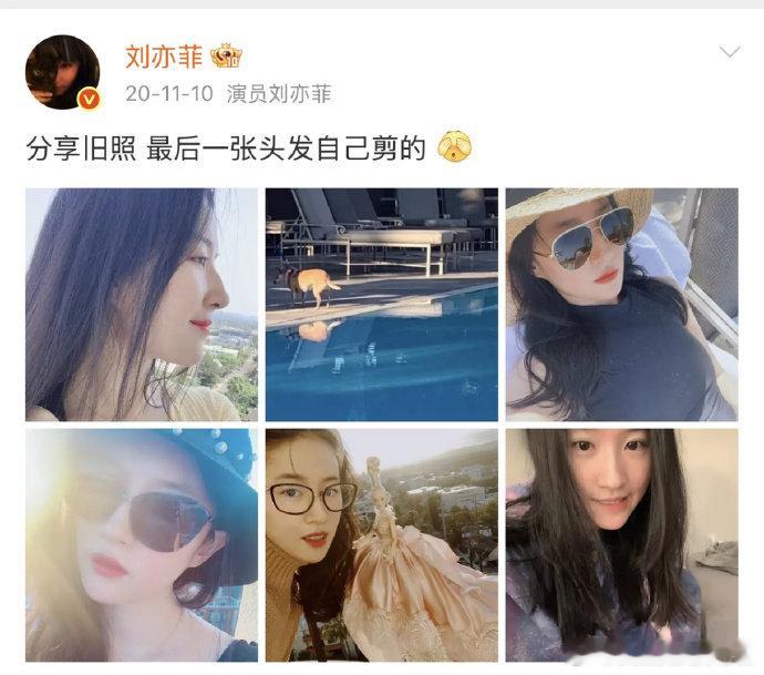 刘亦菲又自己乱剪头发了随性剪发尽显率真本心，打破大众既定审美印象，短发勾勒优越下
