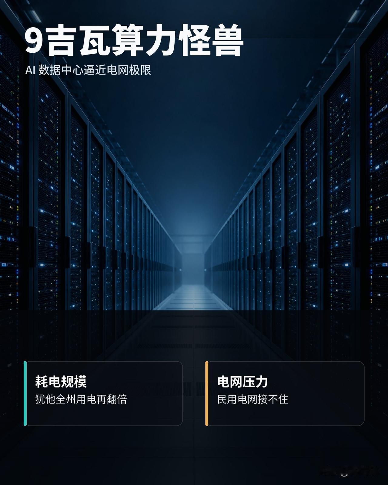 把整个美国犹他州的用电总量加起来，再翻倍。

刚好够一个新建 AI 数据中心满负