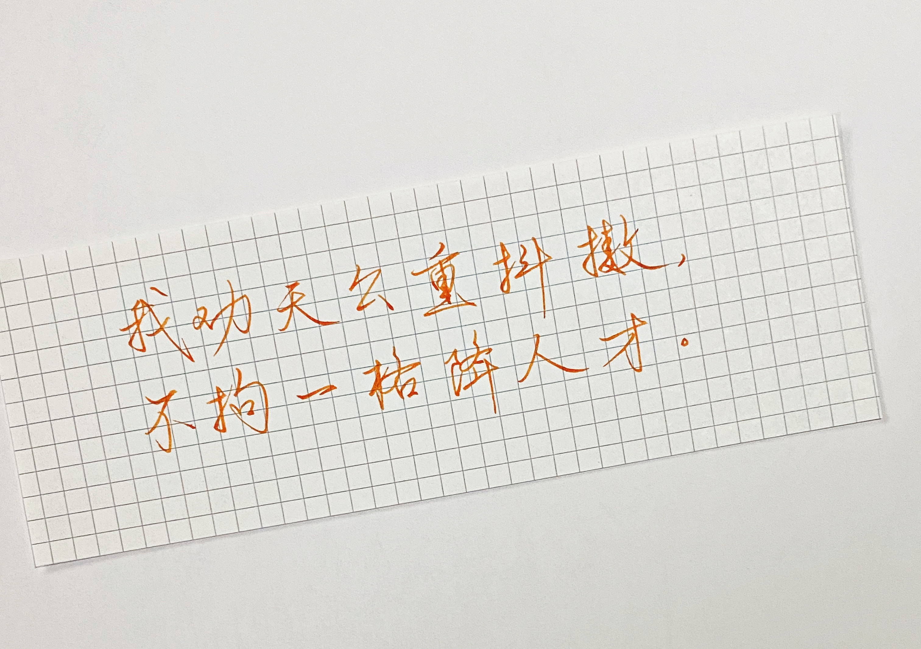 练字  不拘一格 