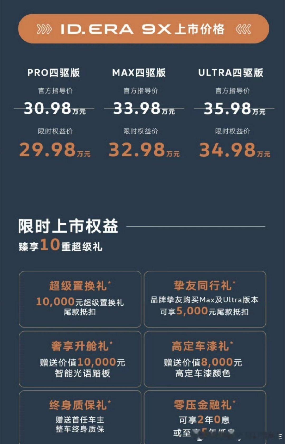 大众9X大众9X全系标配四驱，EA211一代神机，29.98万起步。大众的旗舰大