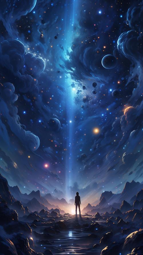 上联：万仞孤峰悬笔架，欲蘸银河书天诏
下联：浩渺夜空摆棋局，且拈牵牛过河汉