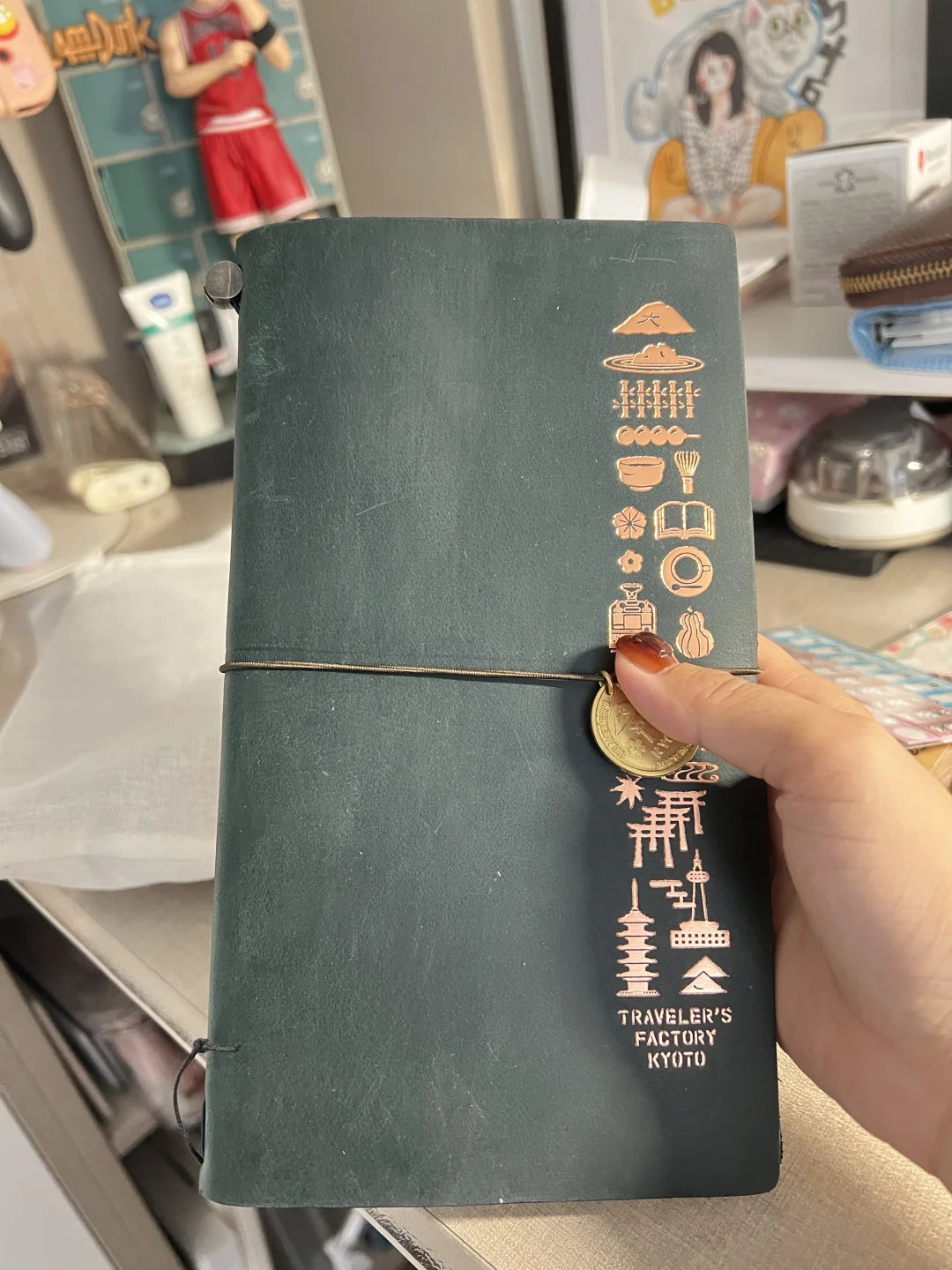 收到一本瑕疵皮TN京都限定