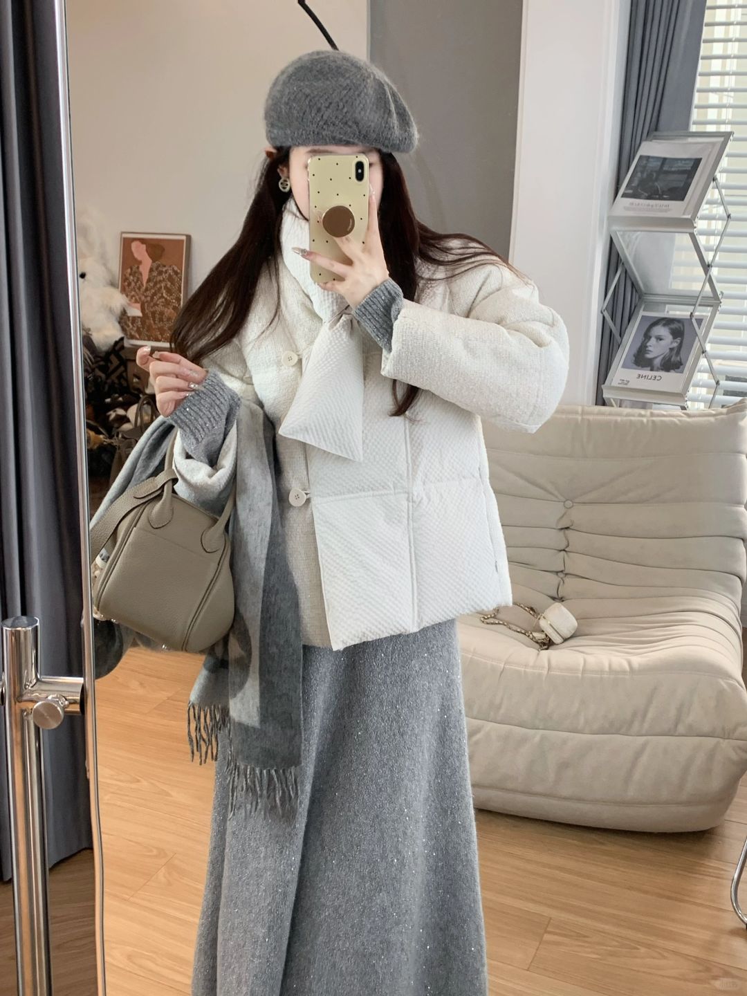 ✨bulingbuling 毛衣配羽绒服还怪好看诶～