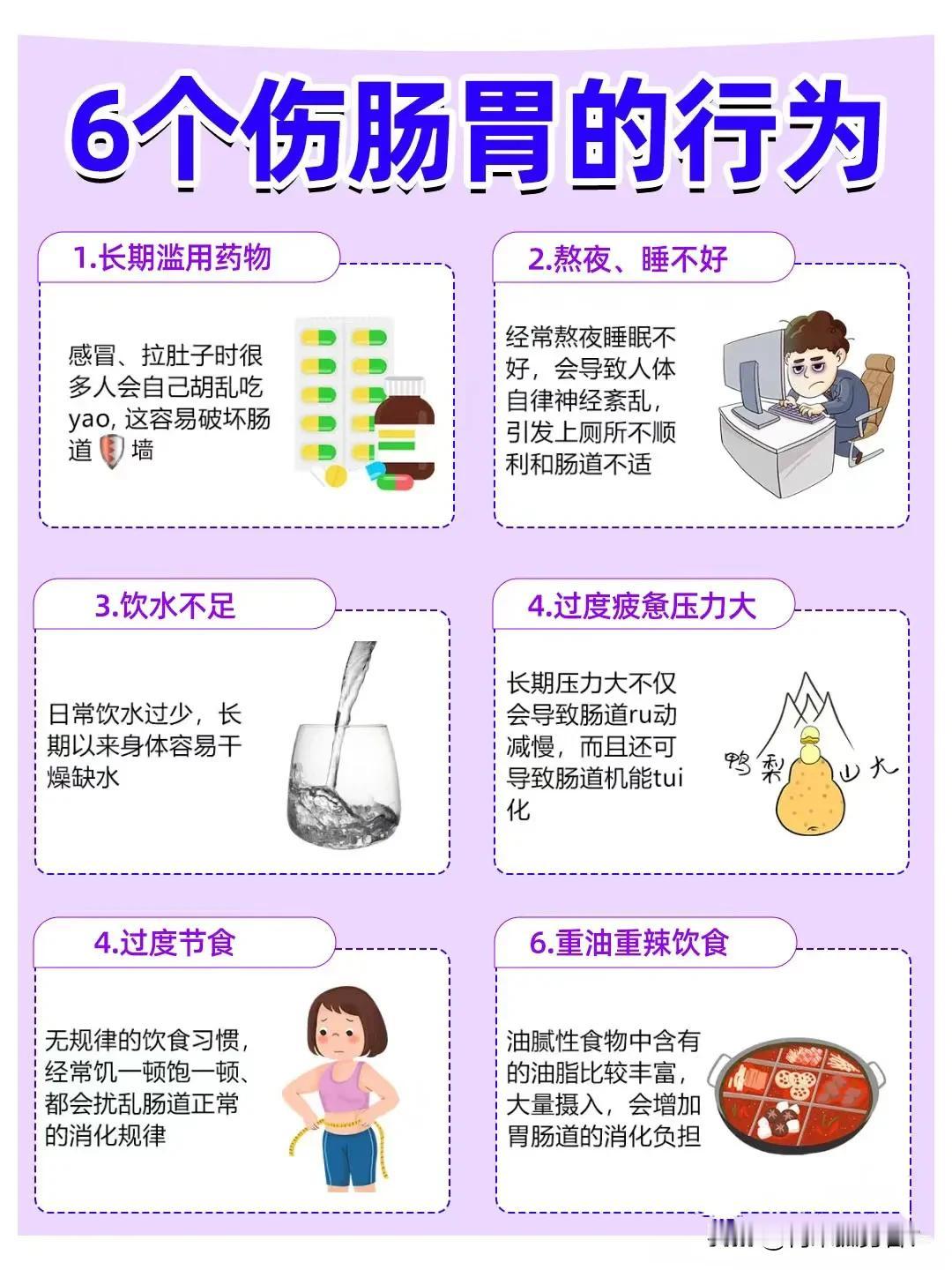 你知道吗？有些习惯真的在悄悄伤害你的肠胃。

比如说，吃饭不规律，饥一顿饱一顿，