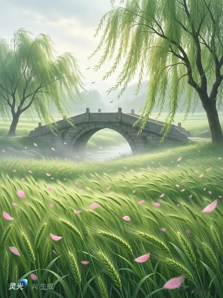 卜算子，种花
文/滨城老龙
晨看东风柔
柳上新芽顾
我在园田种花苗
根块七芽露