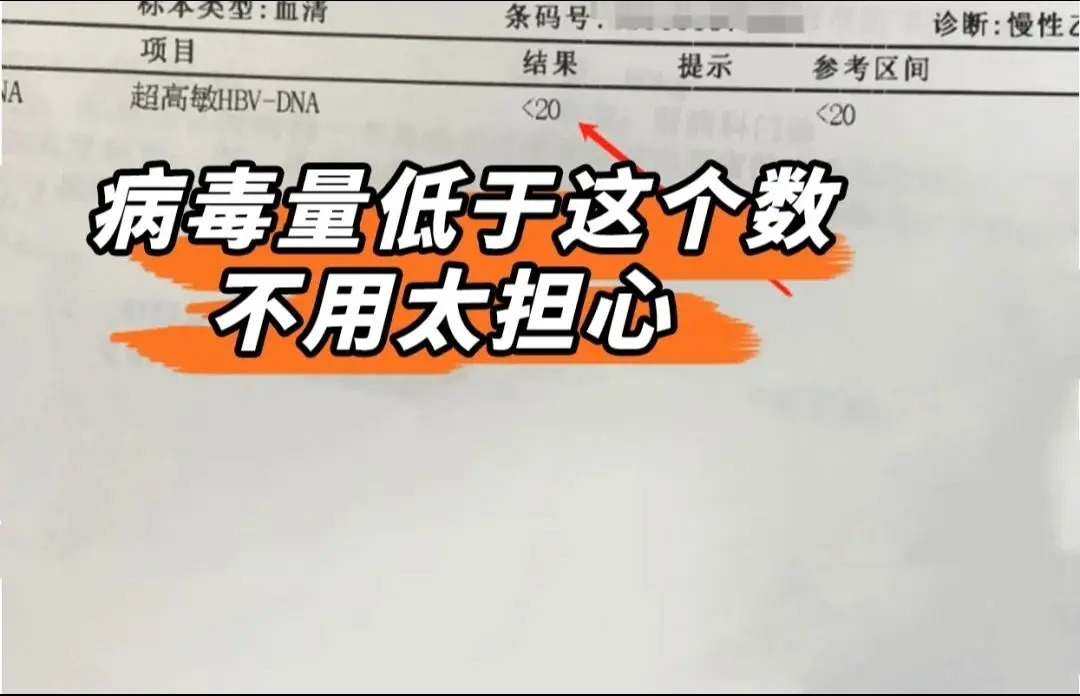 乙肝病毒量低于这个数不用太担心！以往来说乙肝病毒量控制在500以下就认...