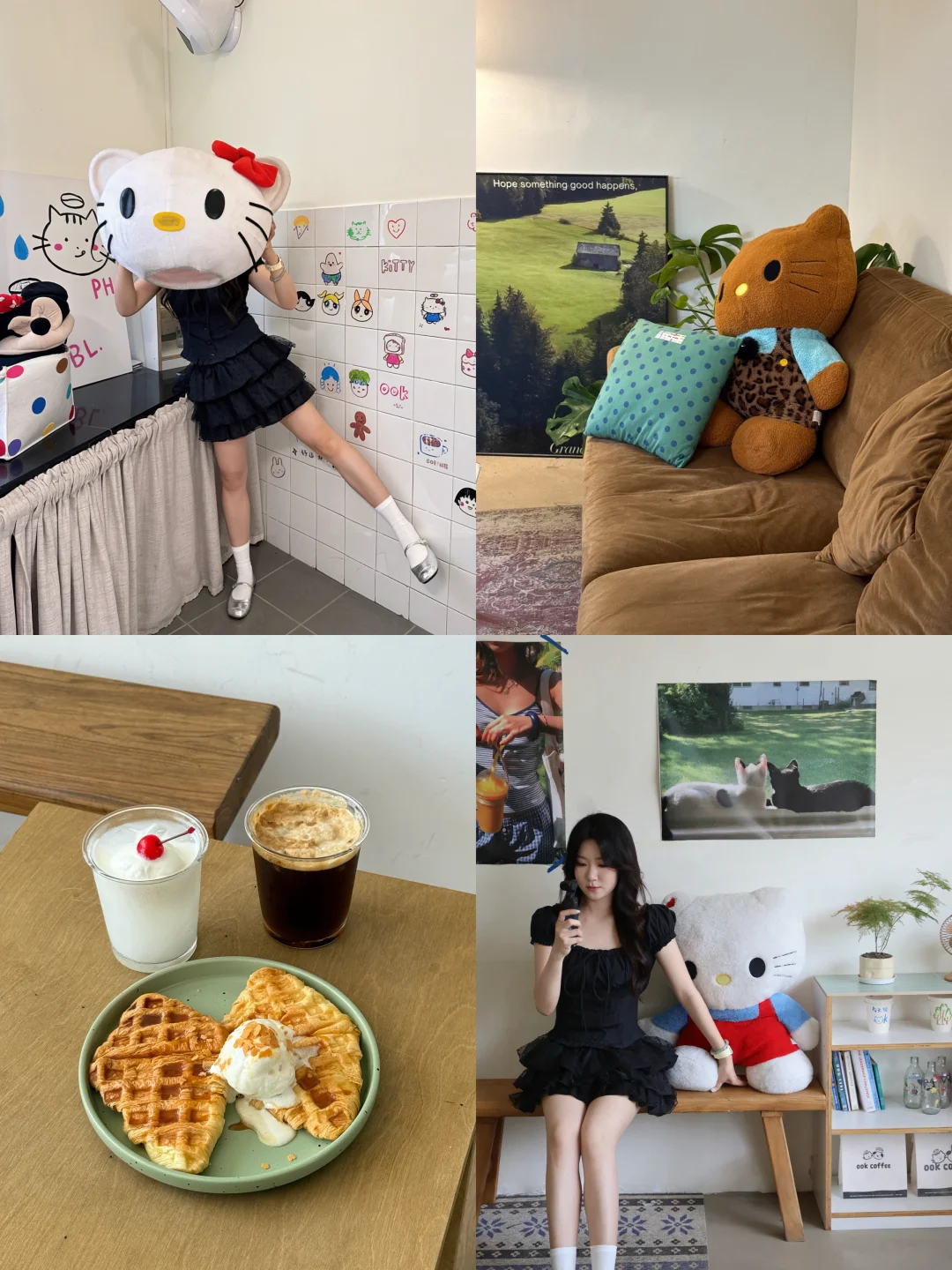 广州地铁口一出 就能看到的小韩系咖啡店☕️