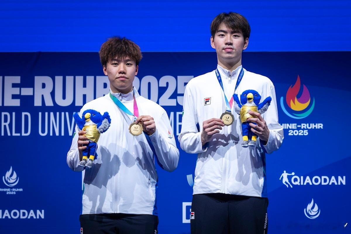 陈颢桦/姚钧涛大运会男双摘金 将获100万港币奖励陈颢桦／姚钧涛在男双摘金后，可