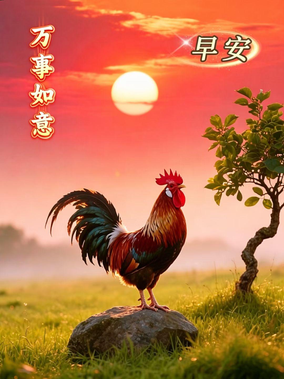 早上好，愿大家鸡祥如意，万事顺遂[玫瑰][玫瑰][玫瑰]