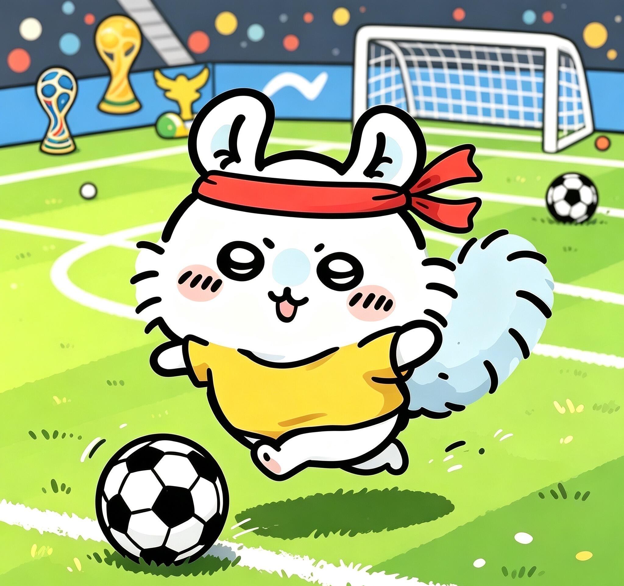 可爱世界杯卡通头像⚽️夏日企画跨次元追世界杯 /ai辅助制作 