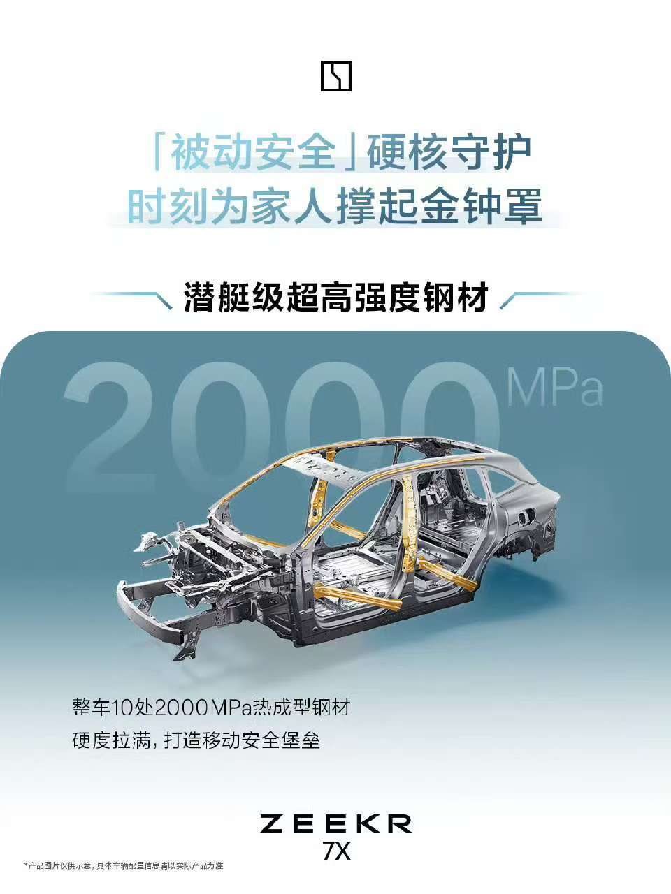 央视点赞极氪金箍棒这次央视实测要让焕新极氪7X的金箍棒爆火了2000MPa一体成