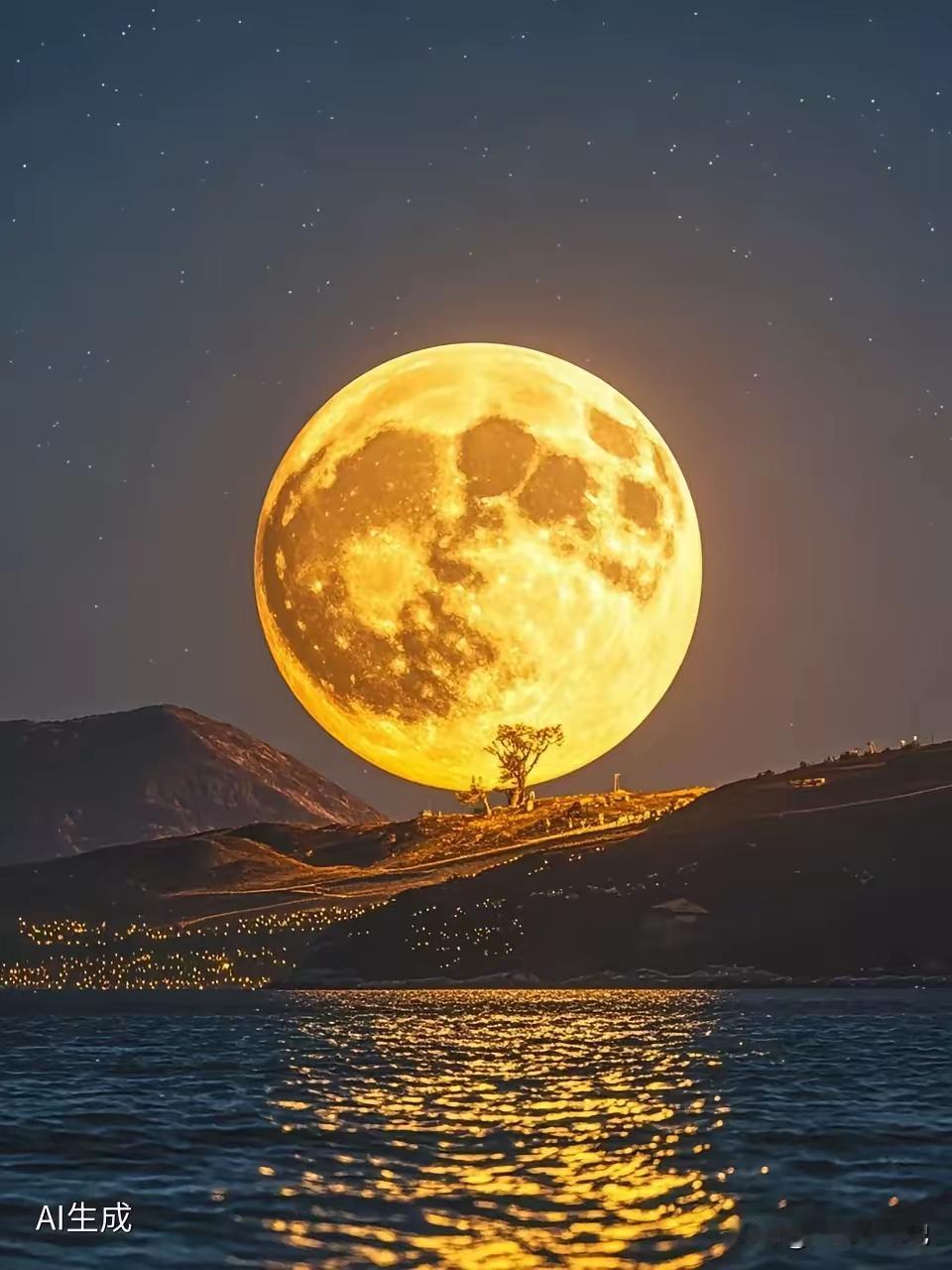 豪华超级版大月亮，照耀申城。眼下时间正是超级大月亮最美时间。她比平时的圆月整整大