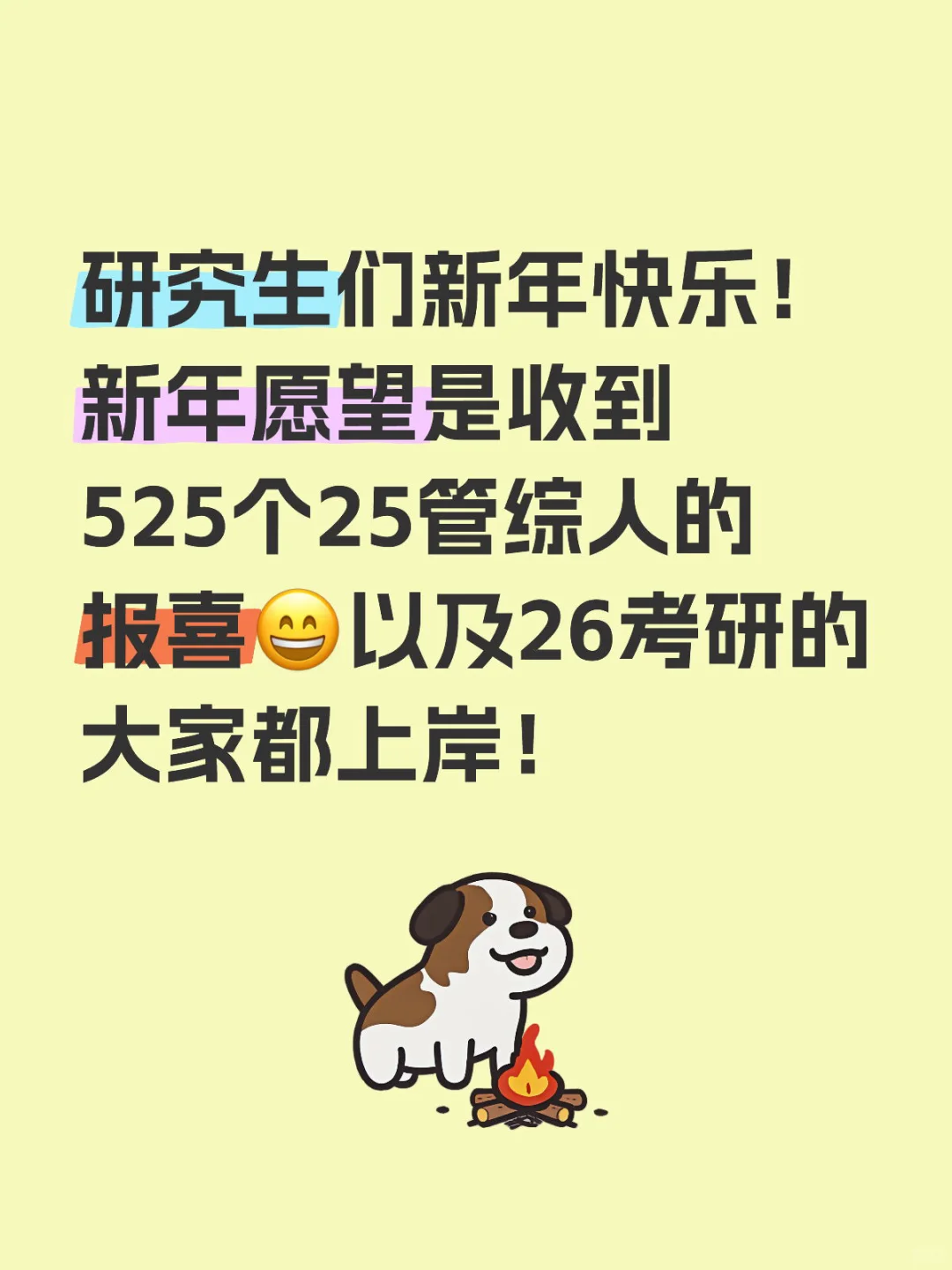 研究生们新年快乐