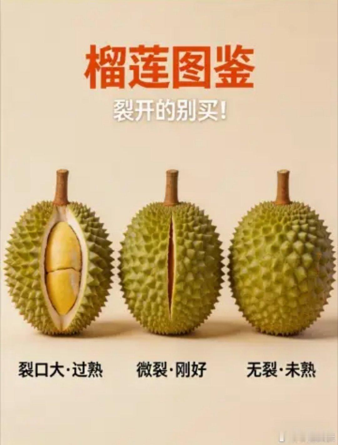 我不买开口榴莲的原因每次榴莲三不买：1不买纯开口的，担心里面果肉熟大了，有酒精味