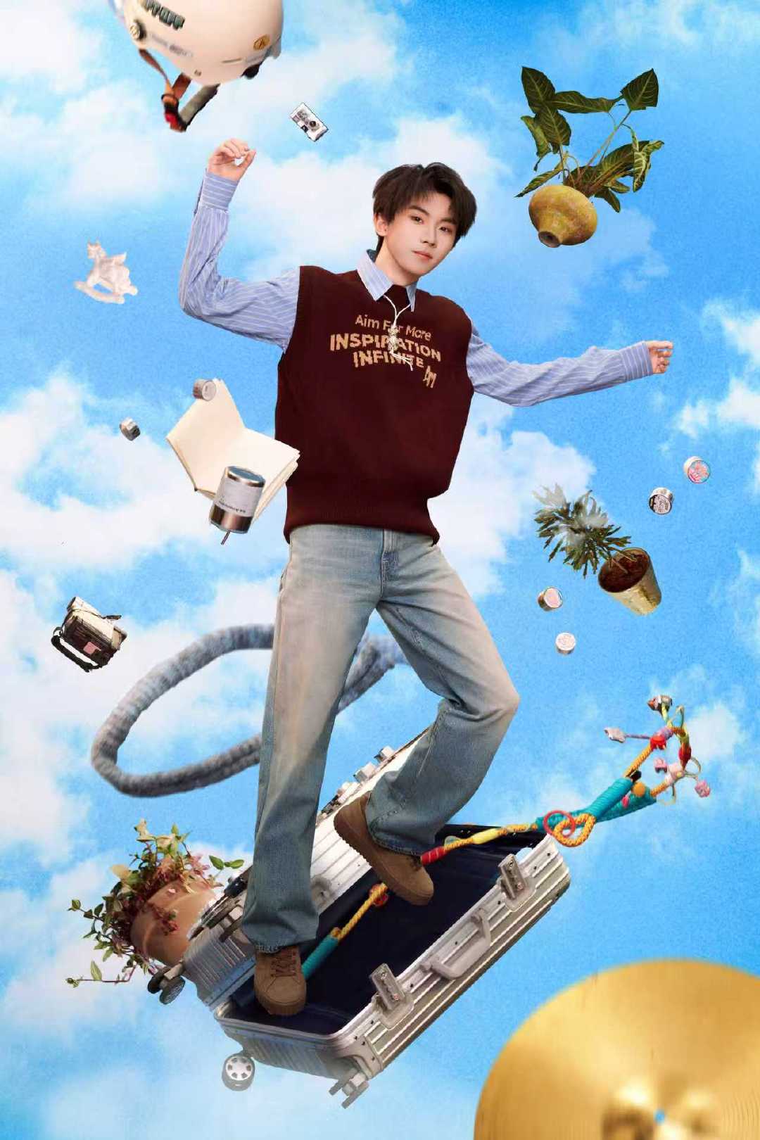 马嘉祺摆脱地心引力单人海报 马嘉祺《拜托地心引力》单人海报来啦！咱就说唱歌真的很