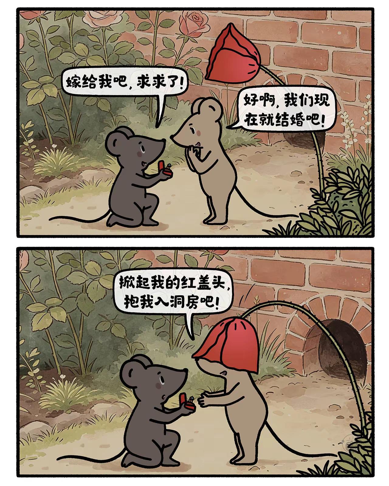 原地结婚。嫦娥打工兔 第八八八集 脑洞漫画