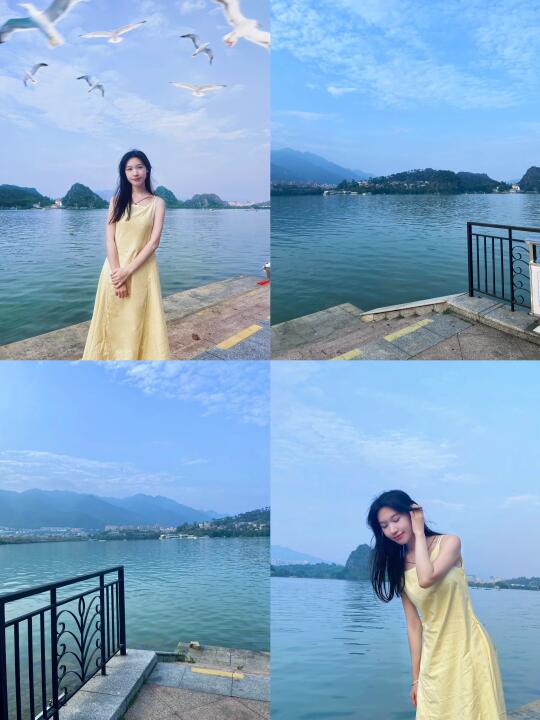 肇庆也有自己的“洱海”🌊太美了吧🩵