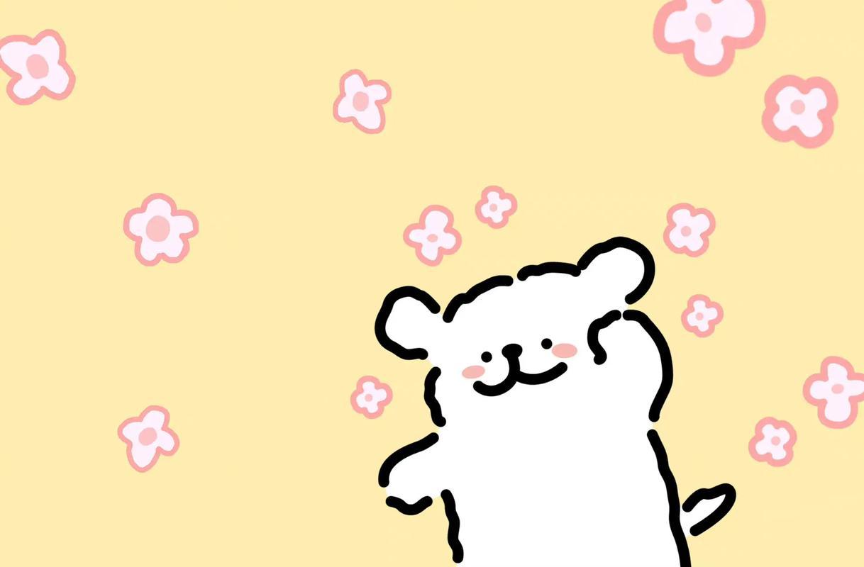线条小狗壁纸丨平板壁纸丨全屏手机壁纸 