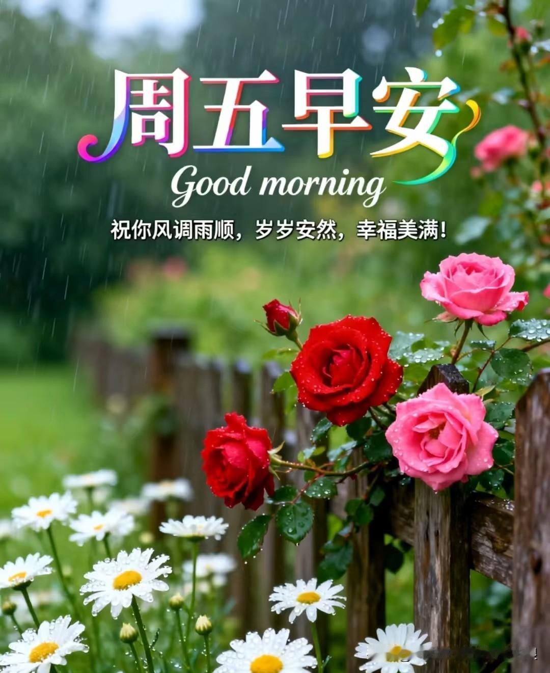 周五早安🍂一周即将收尾，秋风微凉，昼夜温差变大，记得适时添衣。
认真把今天的事
