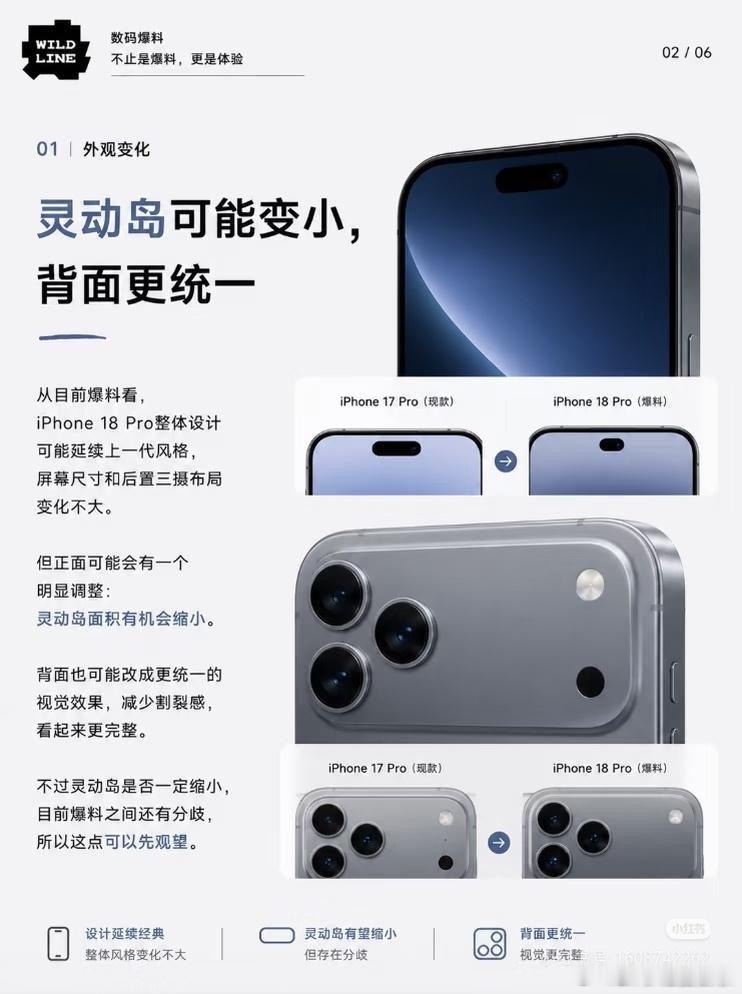 灵动岛要变小曝iPhone18Pro首发第二代灵动岛