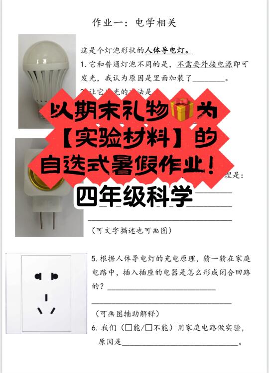 把科学作业做出【科研】内味儿！