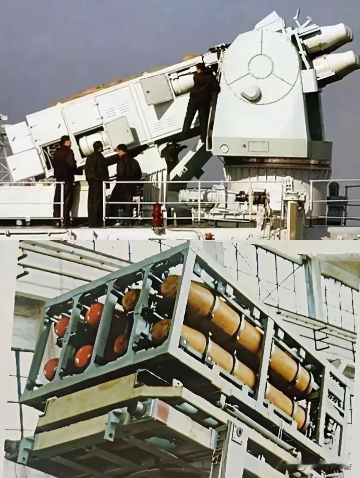 “海红旗7”舰空导弹它的原型是80年代我国从法国引进的“海响尾蛇”近程防空导弹。