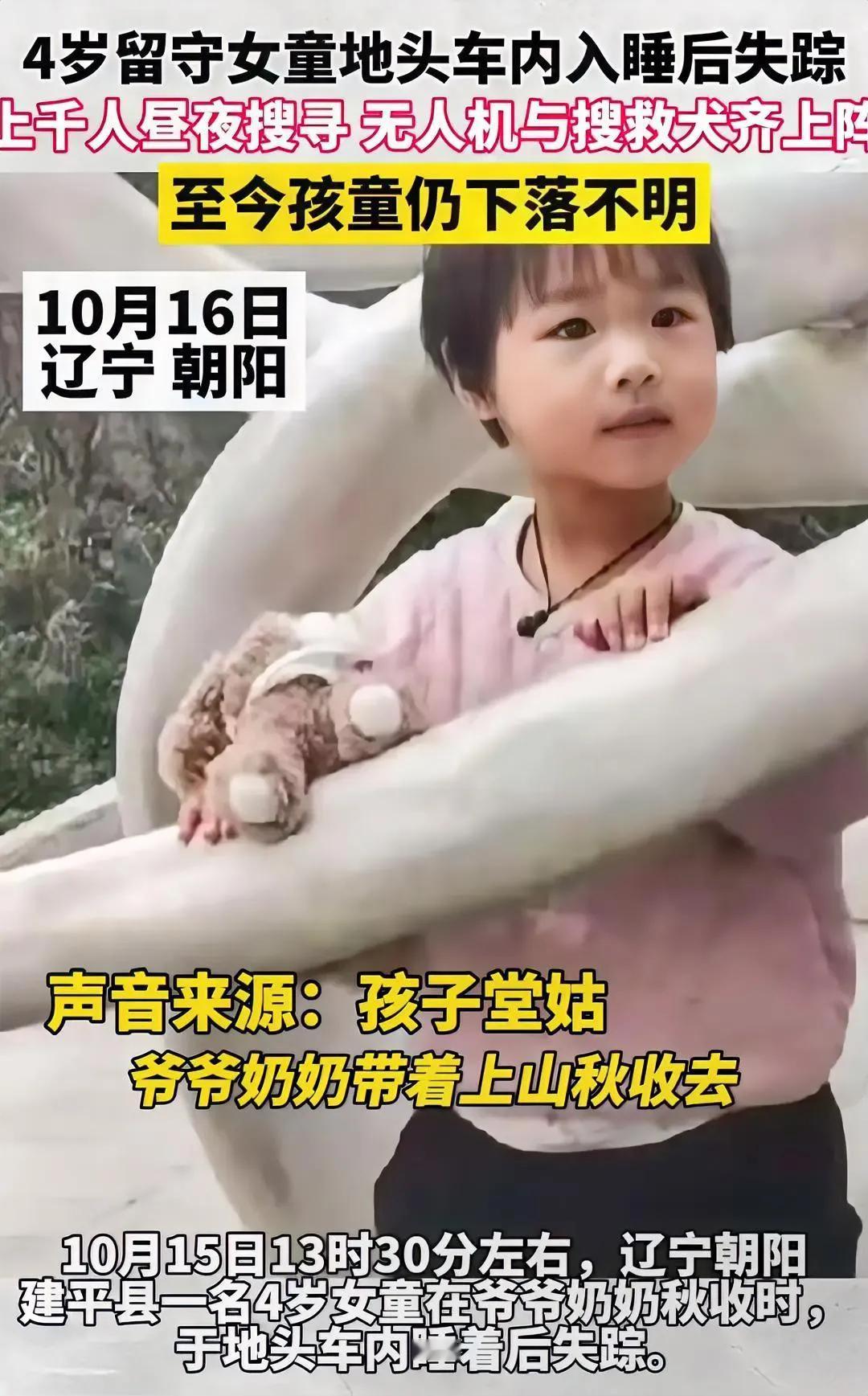 发现没有？
虽然女童在车内失踪很离奇，
但其中一些细节很值得深思，也许能判断孩子