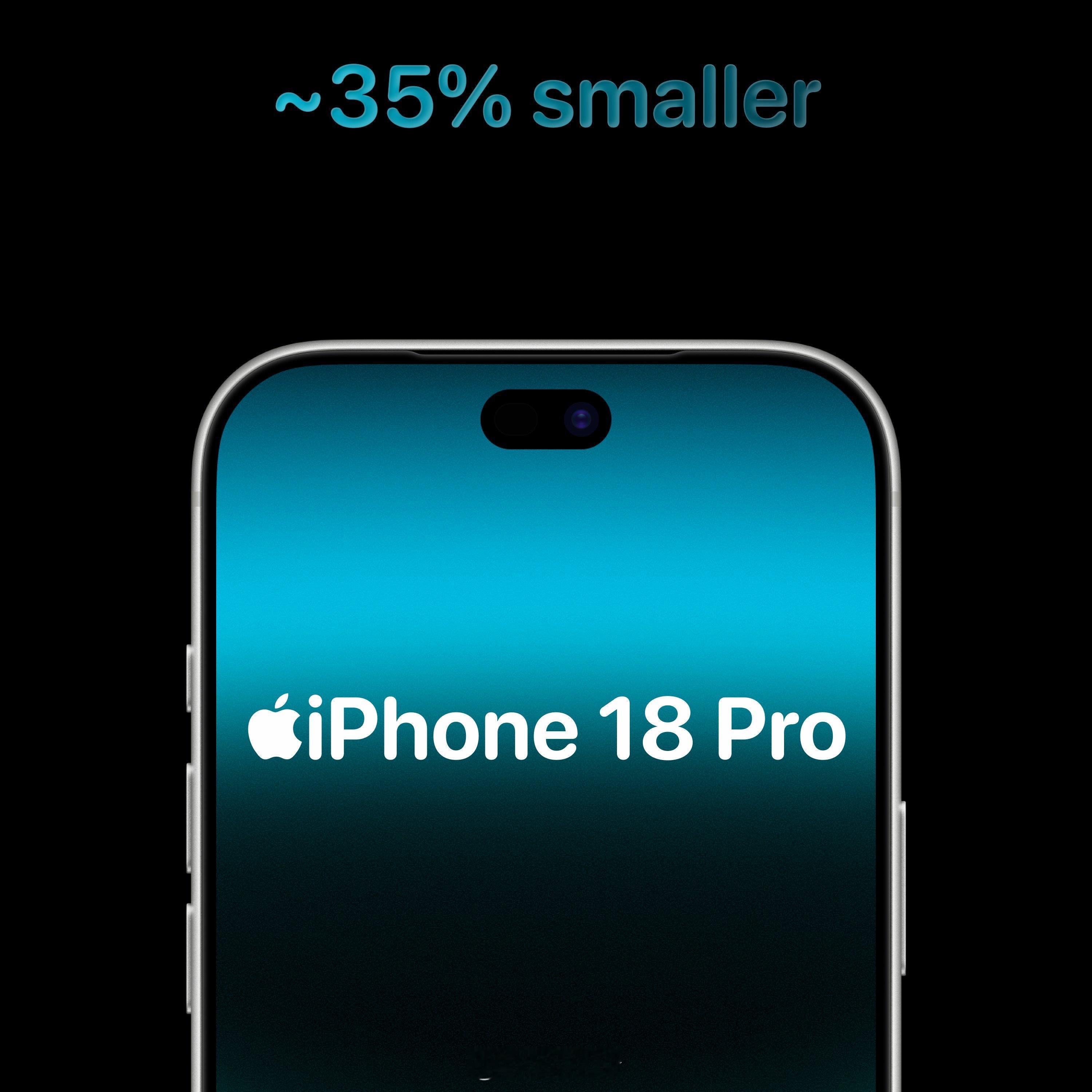 iPhone18Pro开始小批量试啦主摄首次加入可变光圈技术，灵动岛面积缩小35