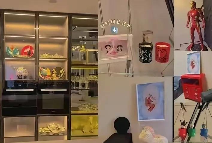杜淳和王灿的家，看起来非常大，放娃娃的柜子都占了一面墙，这个房子还是位于寸金尺土