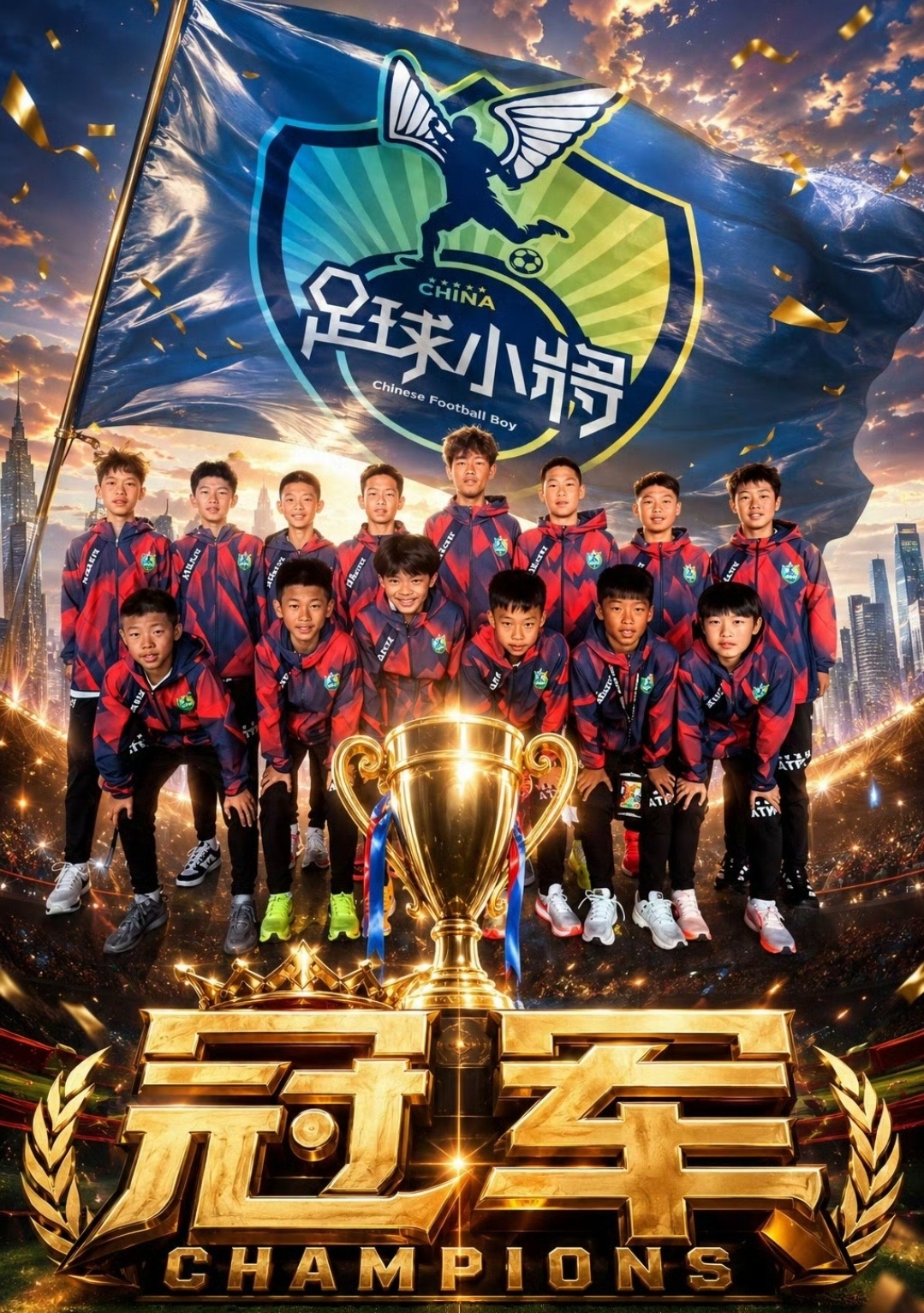 中国足球小将夺冠十二岁少年绽放欧洲赛场！中国足球小将2014队U12组别，于意大