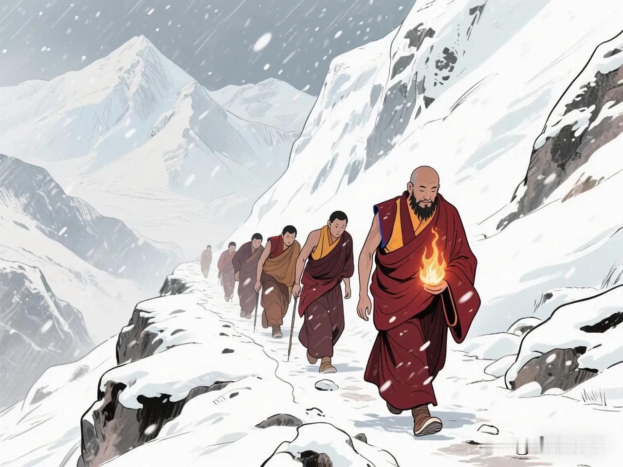 公元747年，喜马拉雅山的险峻隘口上，一个身影在几乎被大雪封死的崎岖山路上艰难跋