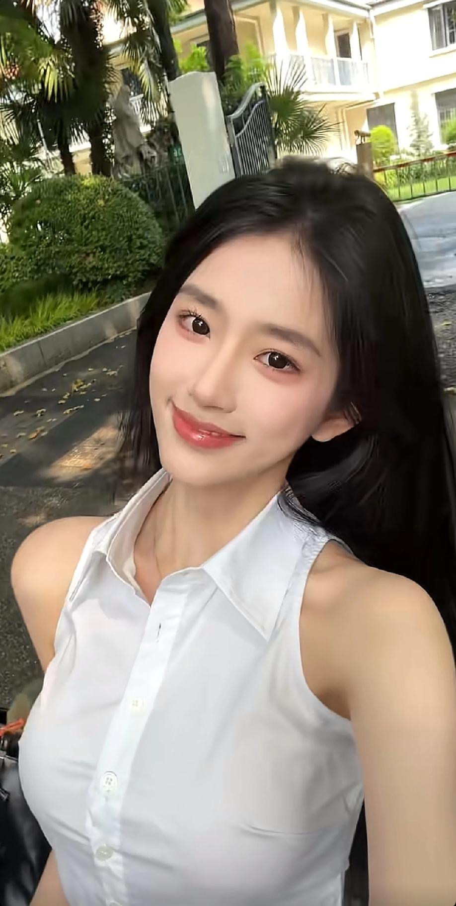 潘敏是仙女下凡吧，太美了潘敏 美女 气质美女 女神 甜妹