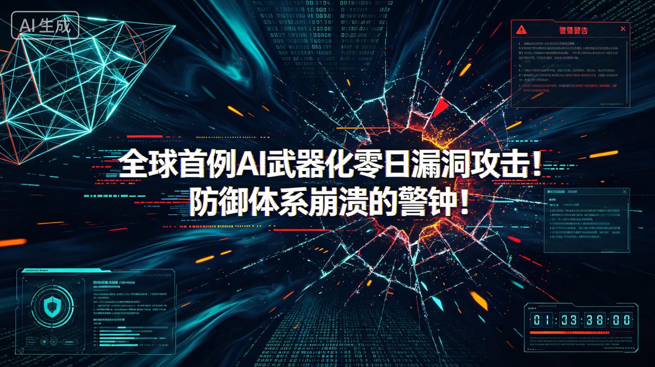 全球首例AI武器化零日漏洞攻击！防御体系崩溃的警钟！
近日，Google安全团队