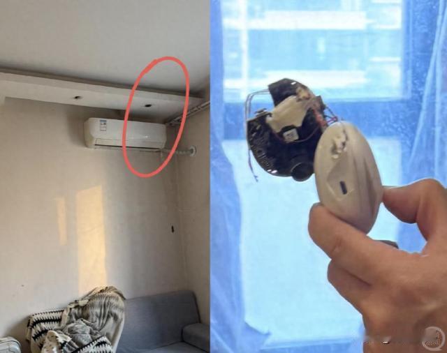 山东临沂，女子耶耶发多条帖子称，在独居出租屋卧室发现隐蔽监控摄像头，摄像头藏在坏