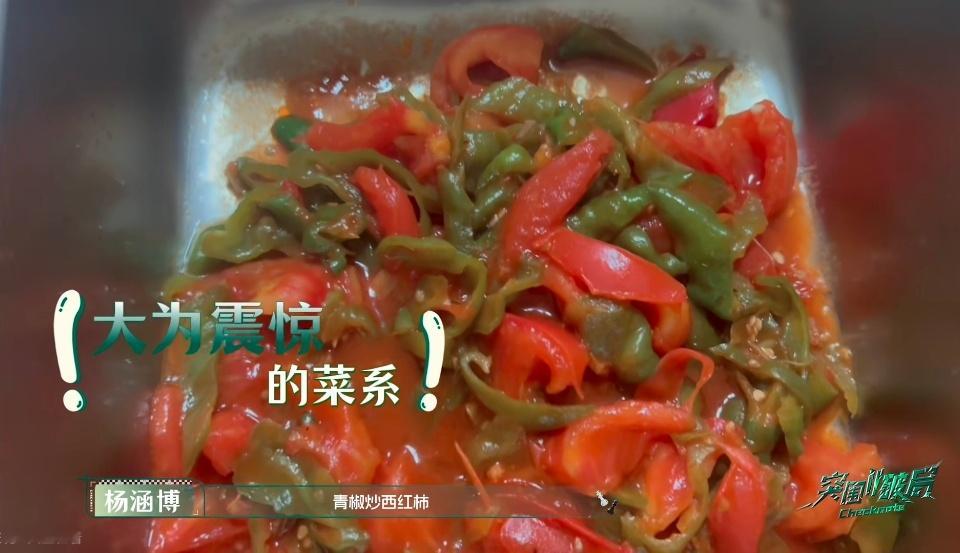 四代突围食堂青椒炒西红柿  食堂阿姨是认真的吗？青椒炒番茄这搭配，孩子们吃完都沉