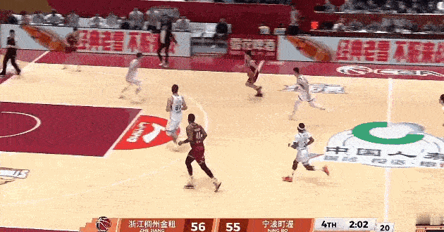 程帅澎这一下看着好危险…浙江男篮vs宁波男篮cba季后赛