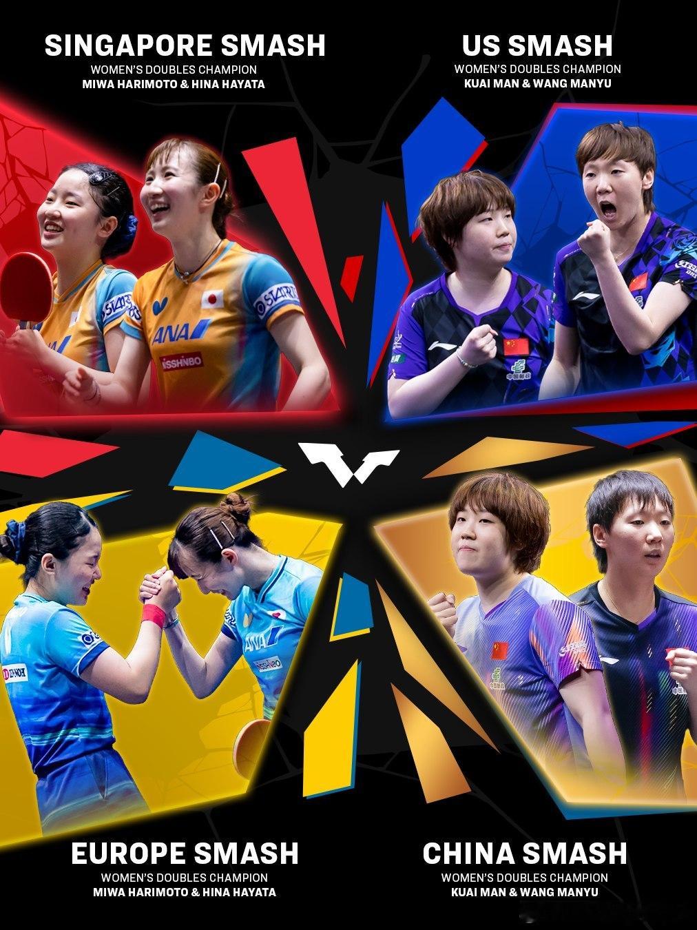 2026赛季 四站WTT大满贯赛事 冠军得主们🏆 ​​​