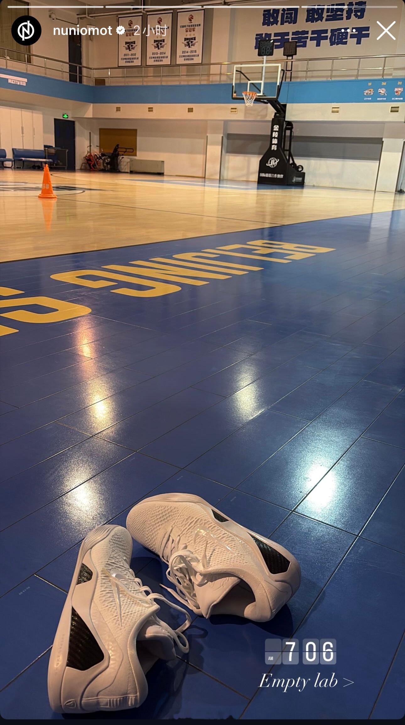 cba 奥莫特挺努力啊，大早上七点就去加练了