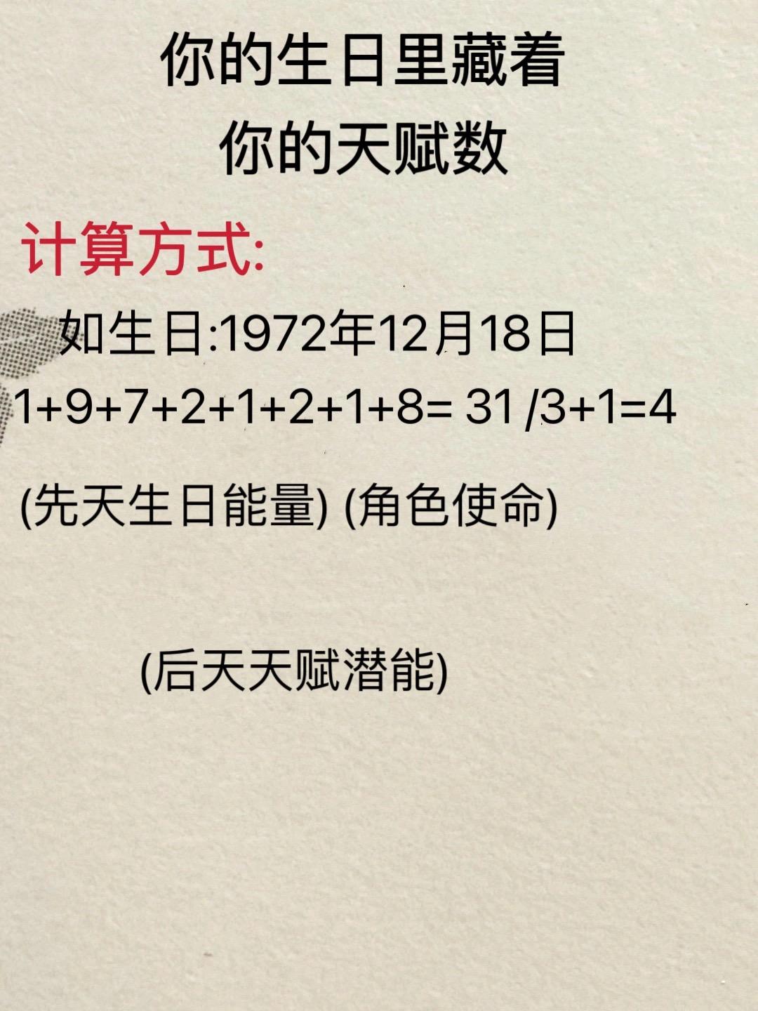 生日密码。你的生日里藏着你的天赋