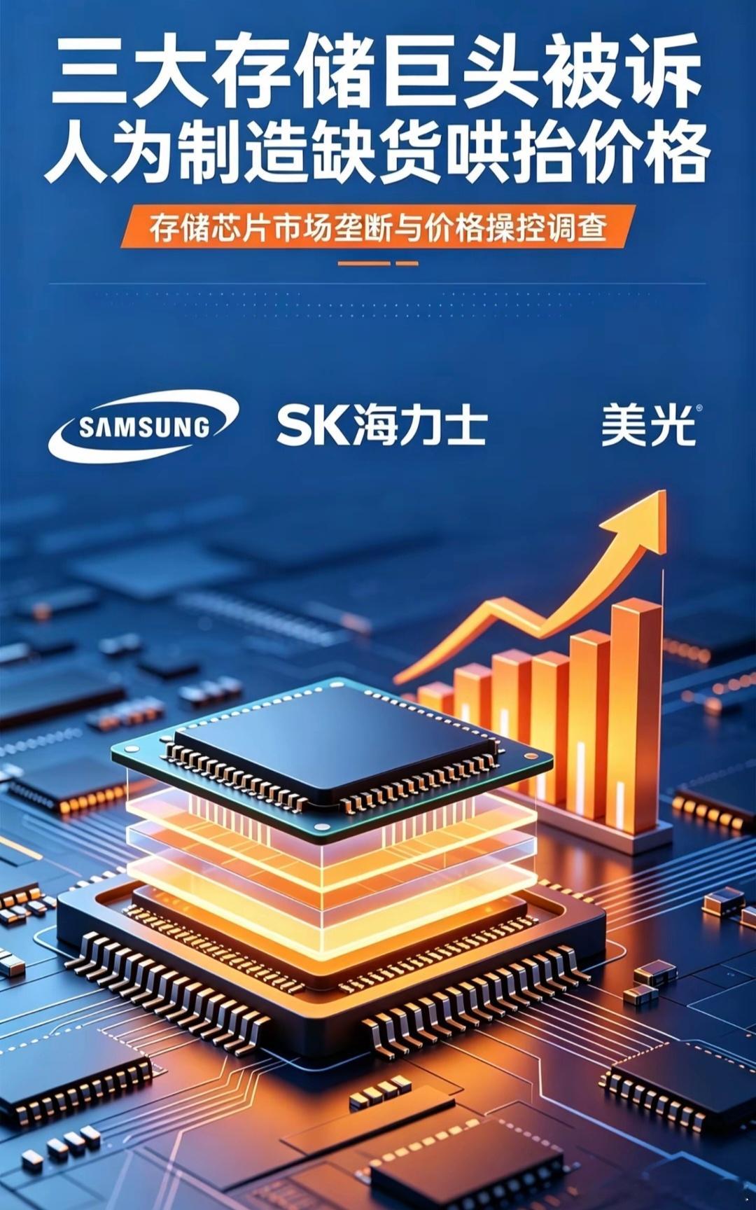 存储三巨头被告了厂商赚了高额利润，老美收了罚款，最后成本全由全球消费者买单，这你