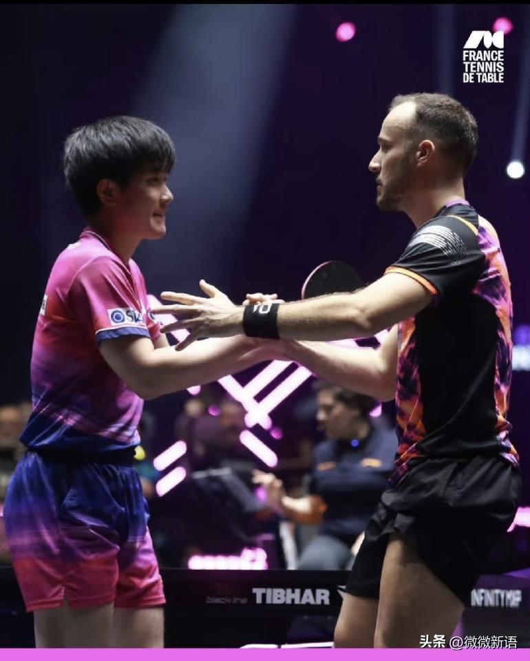 张本智和刚刚拿了亚锦赛男单冠军，转眼在WTT蒙彼利埃冠军赛首轮被西蒙·高茨3-0