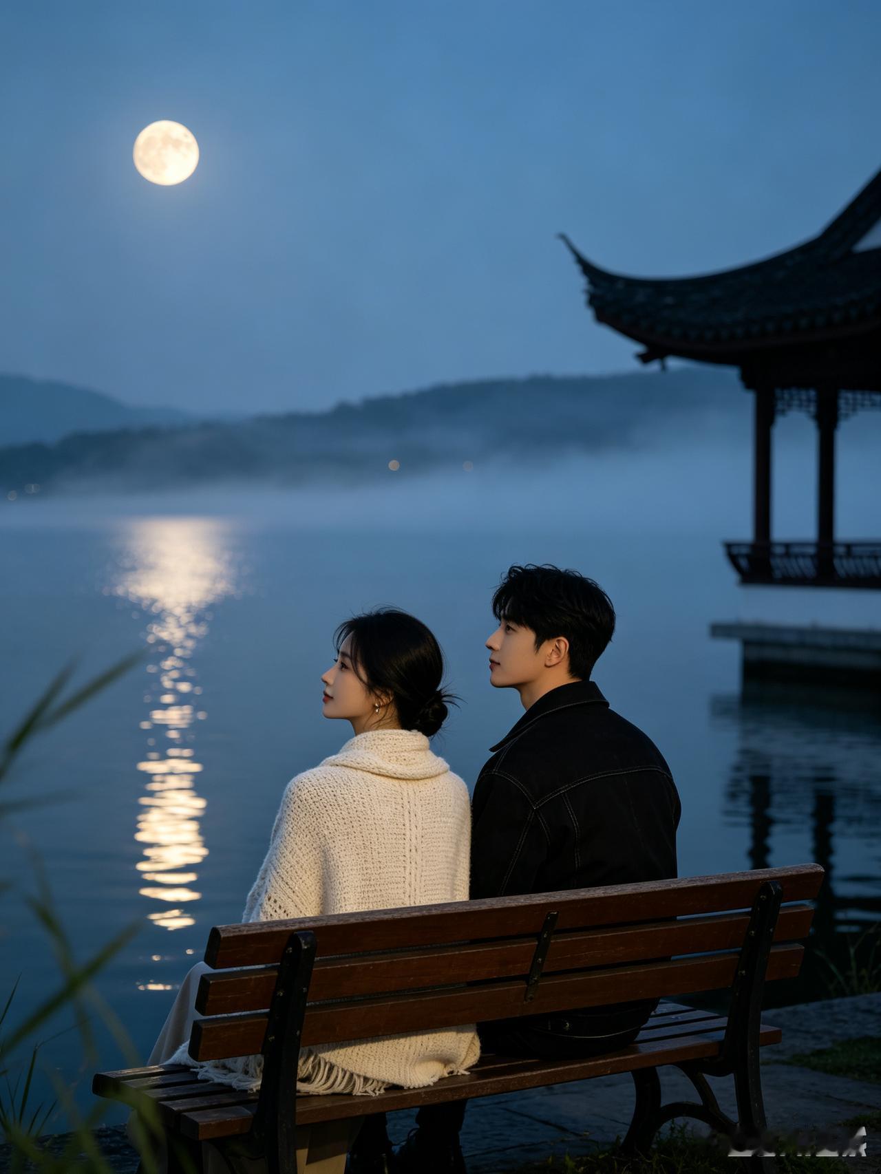 上联：一轮明月悬夜幕
下联：？？？？？你请

夜深人静褪去喧嚣，望着夜空我就琢磨