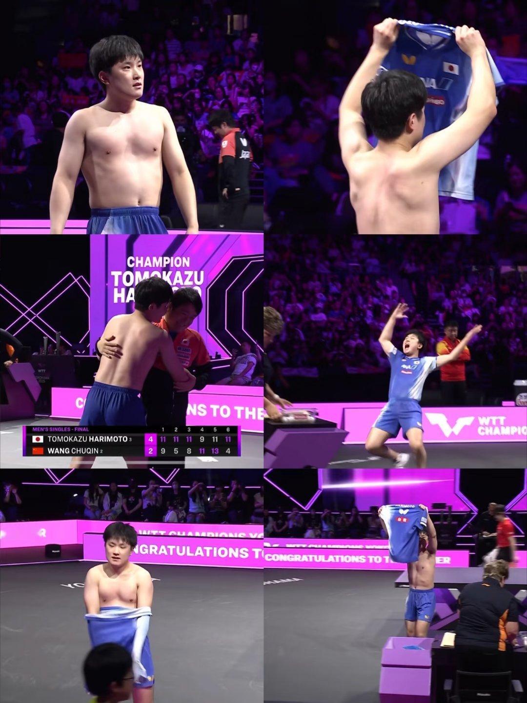 王楚钦vs张本智和 看来打乒乓球不能减肥。 ​​​
