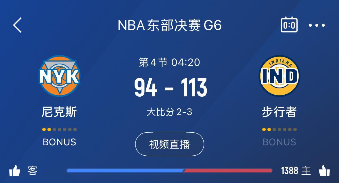 步行者领先19分 ​​​