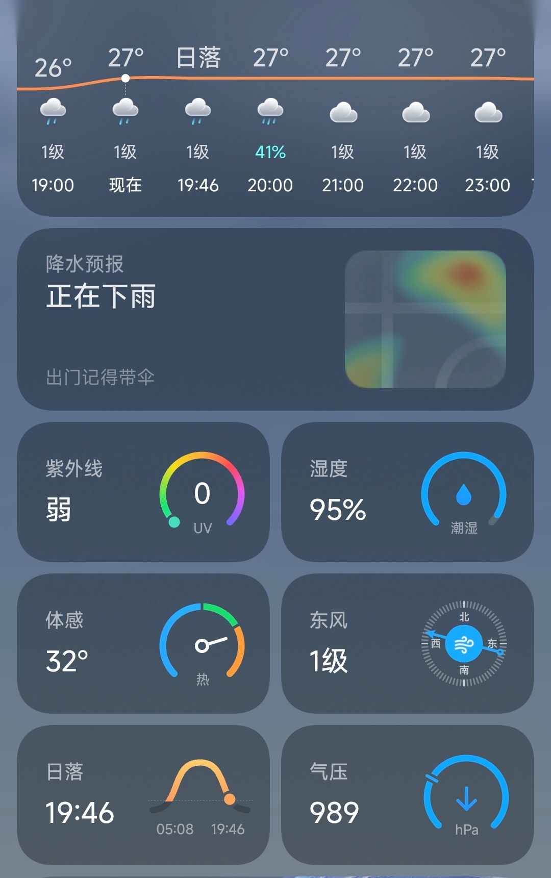 湿度95%？石家庄这天儿太猛了