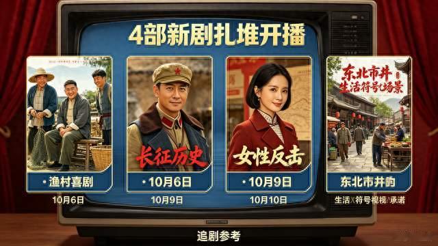 4部新剧扎堆开播！题材全覆盖追哪部