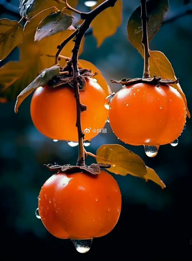 好事连连吧，三个柿子寓意家庭美满。 