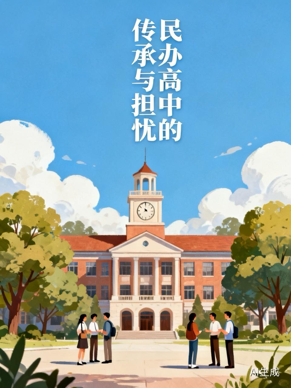 昨天下午，和某地一个头部民办高中的副校长聊天。
这所民办高中，是这位副校长的父亲