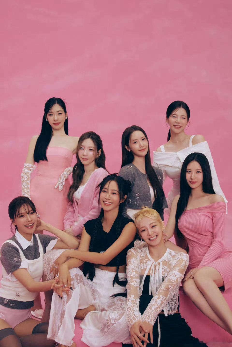 SM现役女团合照  少女时代、Red Velvet、aespa 💞 