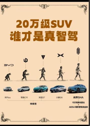 谁才是真智驾？对于20万以内的SUV来说，要想实现智驾是很大的考验。
这个一方面